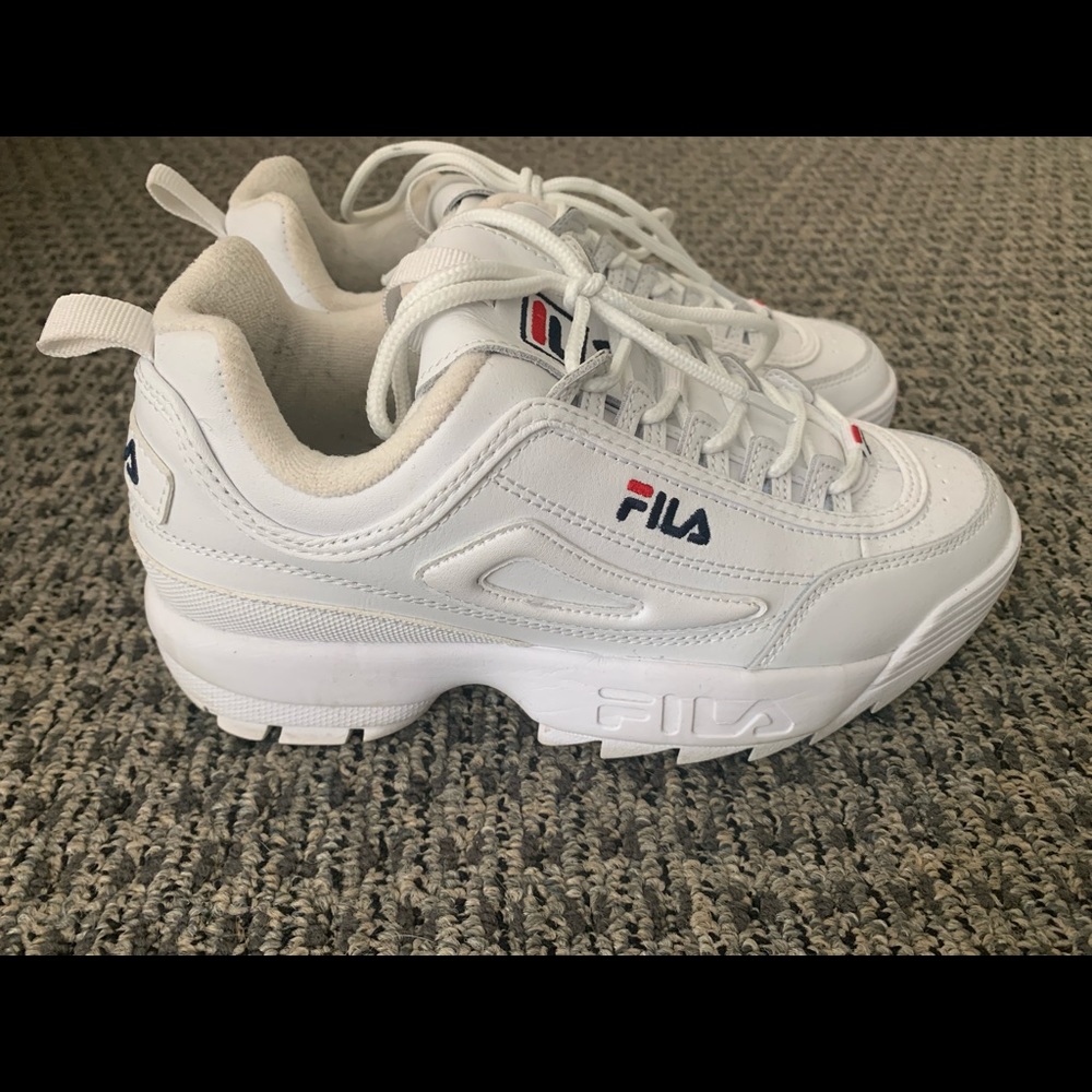 FILA White Sneakers - Women’s Size 7.5